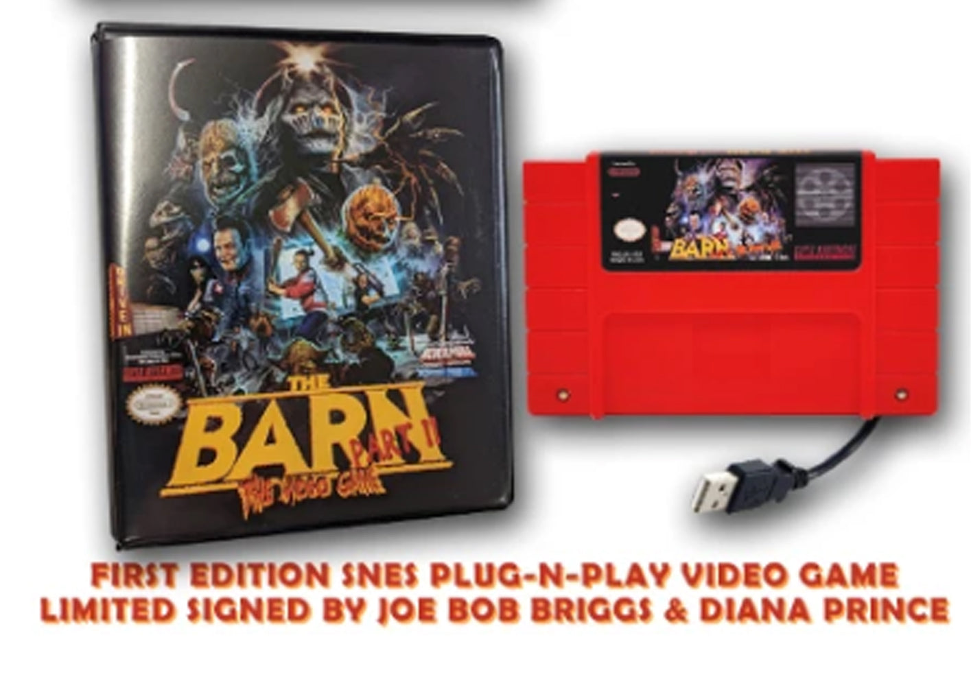 The Barn Part II- Video Game - SNES Edition SIGNED Joe Bob Briggs & Diana Prince (PC ONLY)