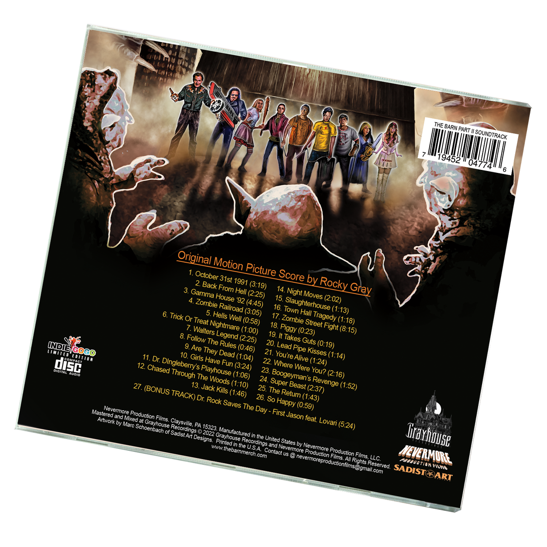 BLACK FRIDAY The Barn Part II - Soundtrack - CD Score by Rocky Gray