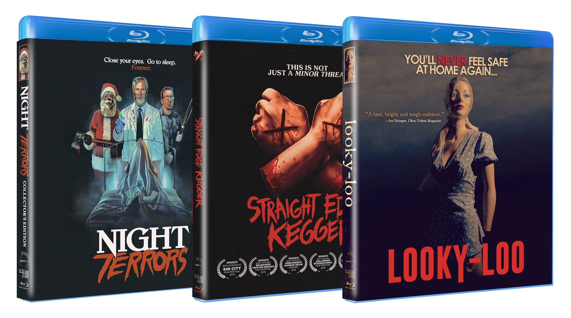 Weird on Top Collection - Looky-Loo, Straight Edge Kegger & Night Terrors (Blu-ray) PRE-ORDER