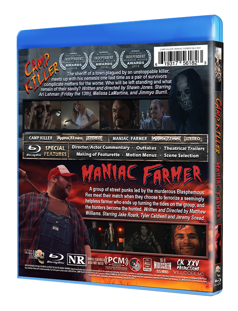 Releasing　Blu-ray　Killer　Camp　Team　Maniac　Double　Edition　Farmer　Limited　Scream　Feature　–