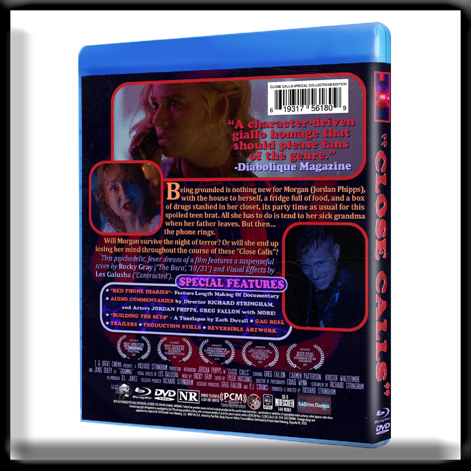 Close Calls - Special Collectors Edition (Dual Layer Blu-ray+DVD) SIGNED + Slip Cover